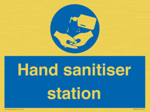Hand sanitiser station